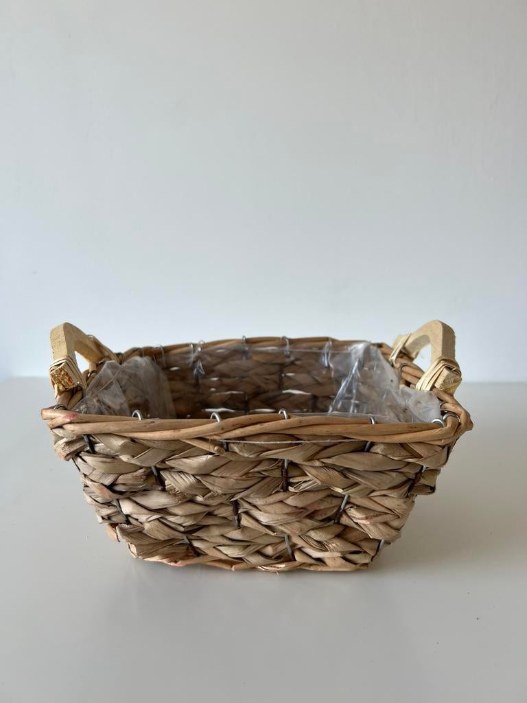 Nieuw rieten mand, Ophalen of Verzenden, Zo goed als nieuw, Rond, Riet