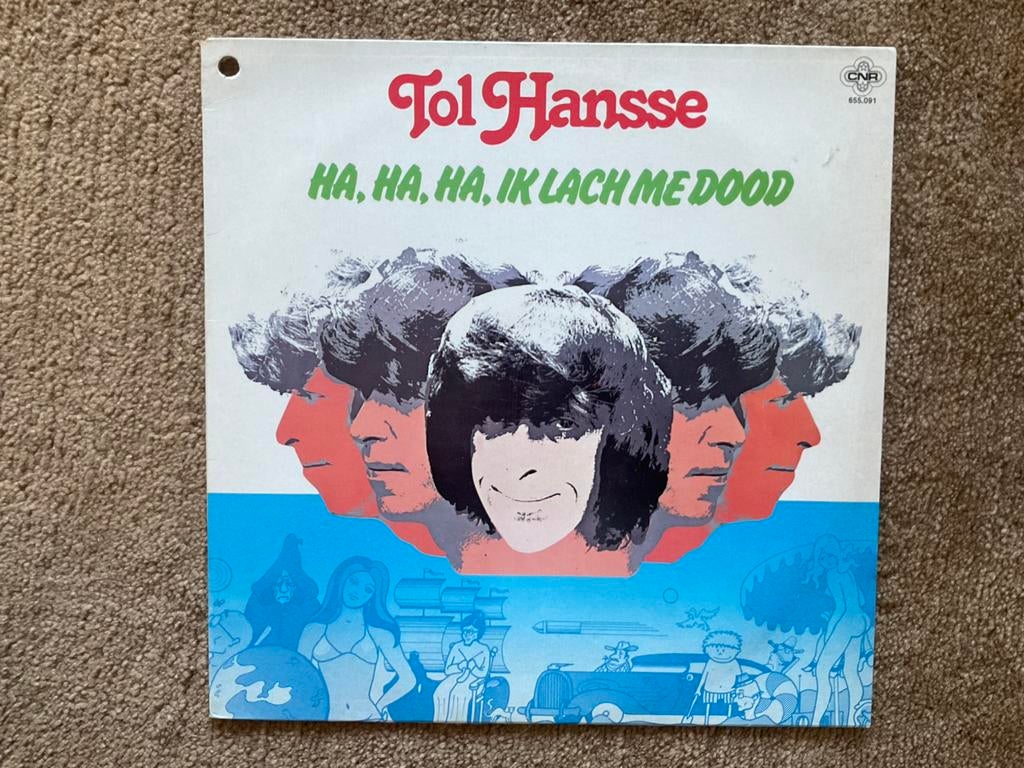 LP Tol Hansse, Ha, ha, ha, ik lach me dood, gaaf, Cd's en Dvd's, Vinyl | Nederlandstalig, Ophalen of Verzenden, Zo goed als nieuw