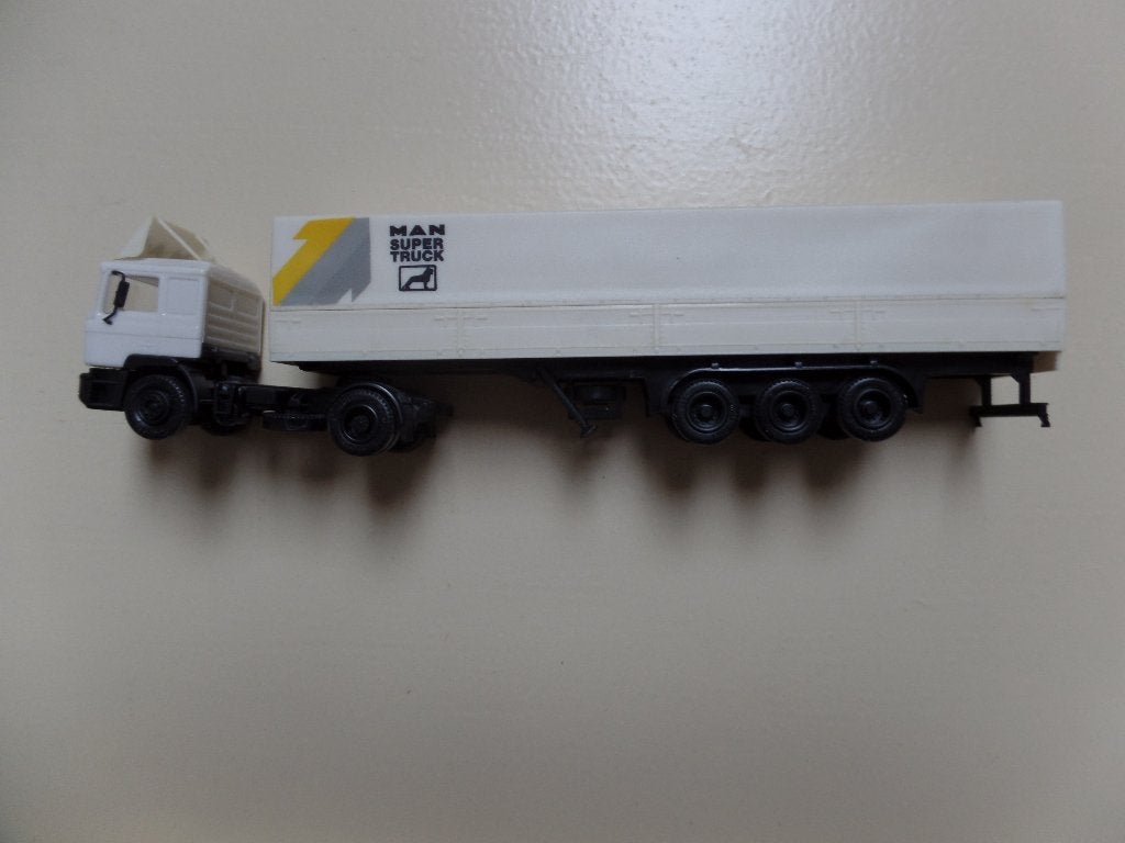 MAN trekker / oplegger  Super truck Herpa  , Verzenden, Gebruikt, Bus of Vrachtwagen, Herpa