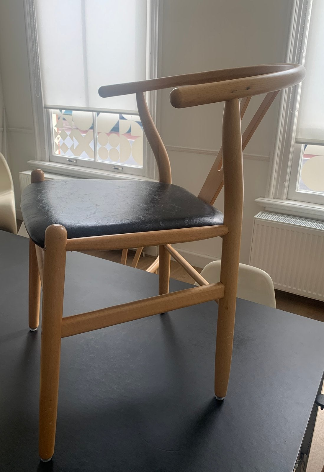 4 stoelen, Huis en Inrichting, Ophalen, Zo goed als nieuw, Zwart, Hout