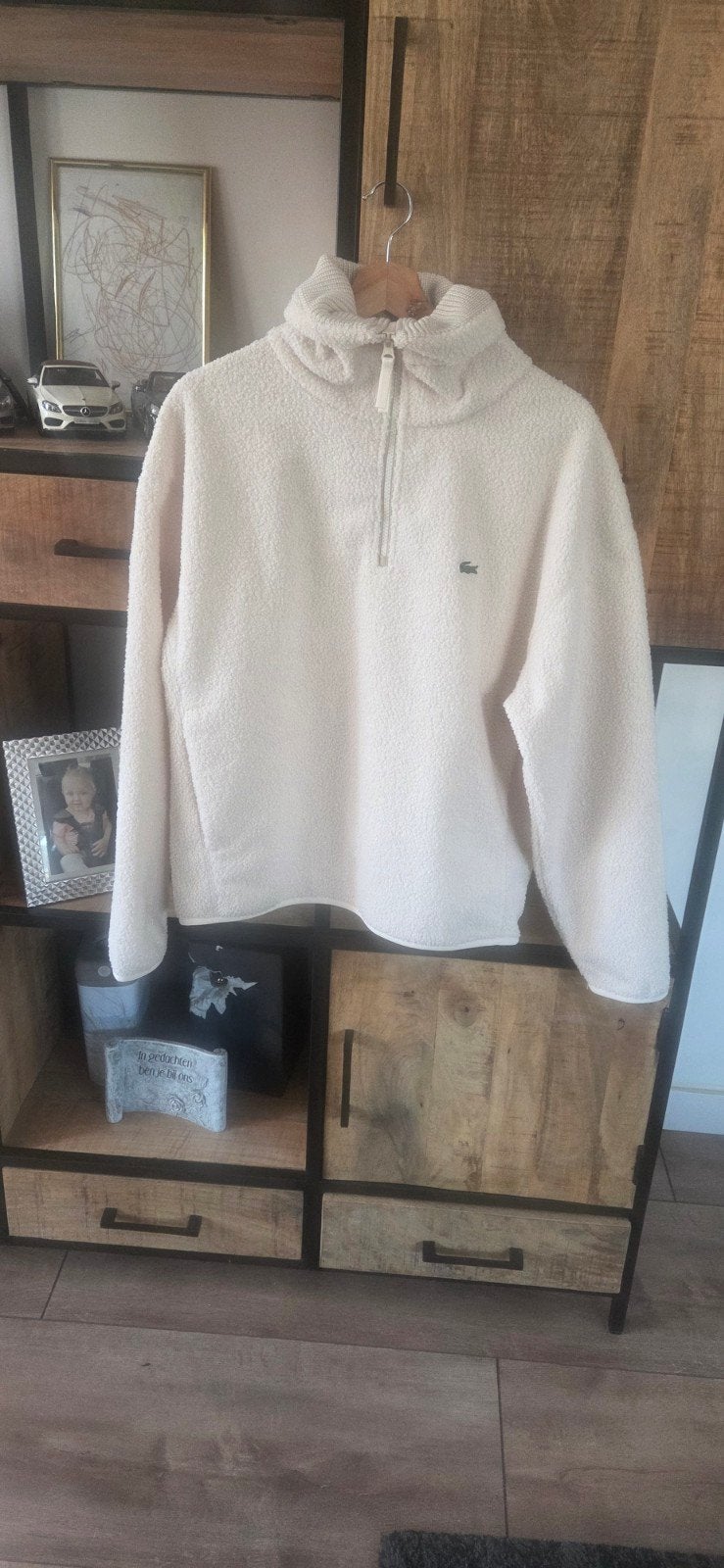 Lacoste fleece trui - Nieuw met kaartjes, Kleding | Dames, Ophalen, Wit, Nieuw, Lacoste