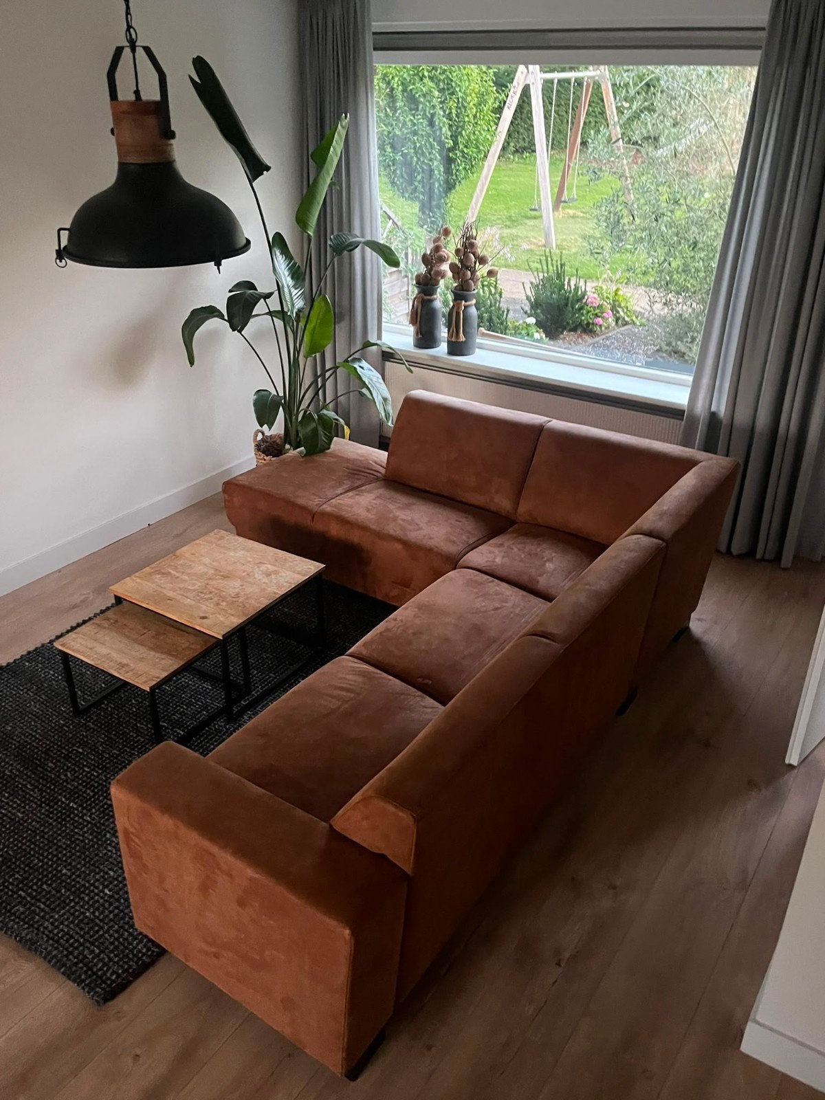 Hoekbank Pronto Wonen 260x220 cm met liggedeelte, 250 tot 300 cm, Gebruikt, Hoekbank, Ophalen of Verzenden