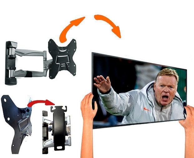 Makkelijk afneembare TV beugel- Ideaal voor oa buiten/ Serre, Ophalen of Verzenden, Nieuw