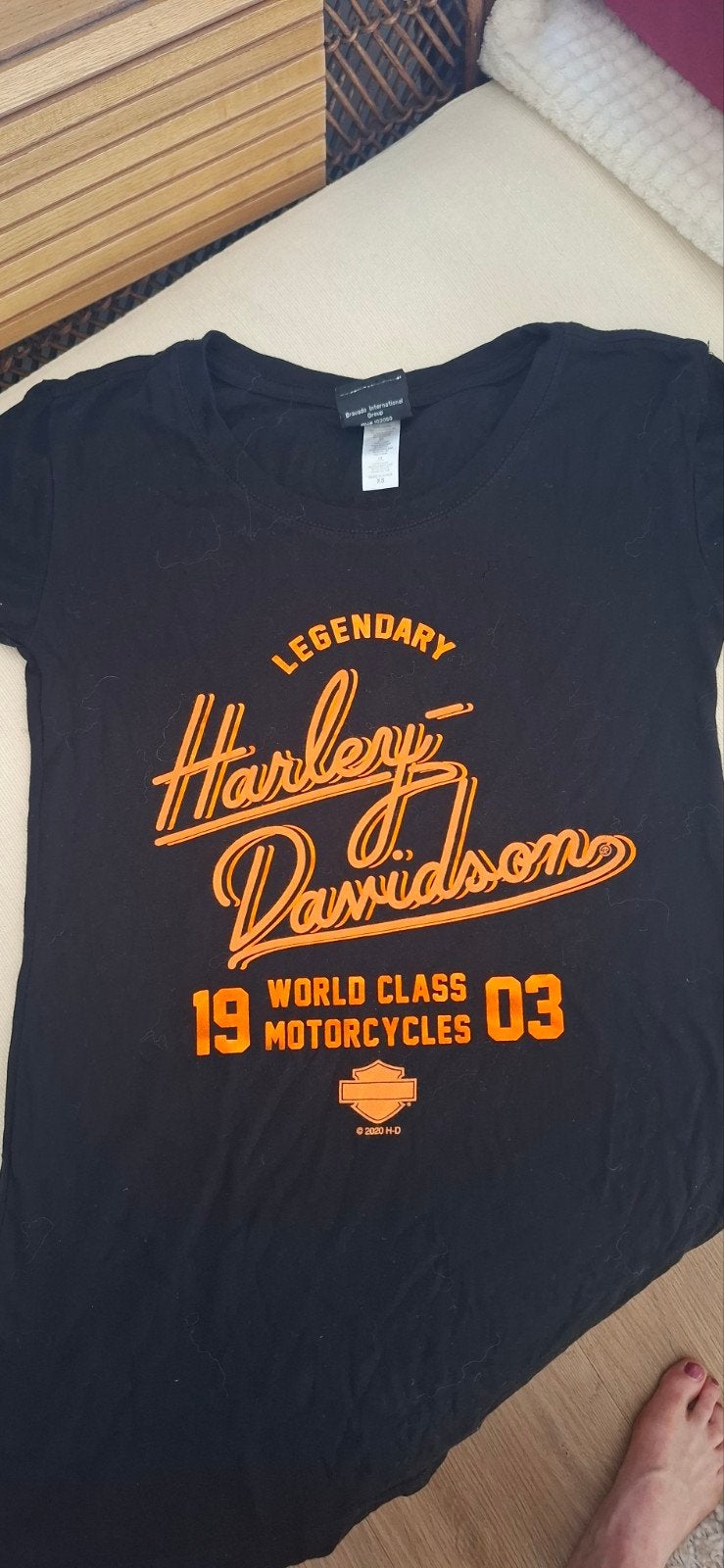 Harley-Davidson T-shirt Zwart Maat S, Zwart, Ophalen of Verzenden, Korte mouw, Maat 36 (S)