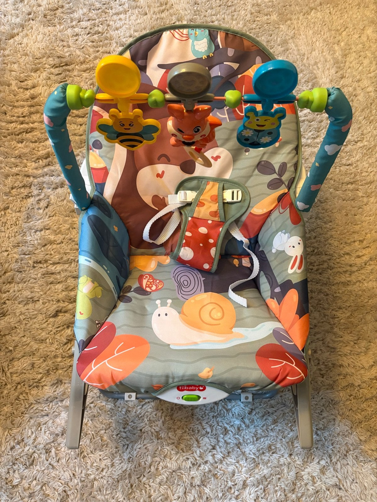 Tiibaby Wipstoel met Speelboog en Trilfunctie - Zo goed als, Kinderen en Baby's, Wipstoeltjes, Ophalen, Nieuw, Wipstoel, Overige merken