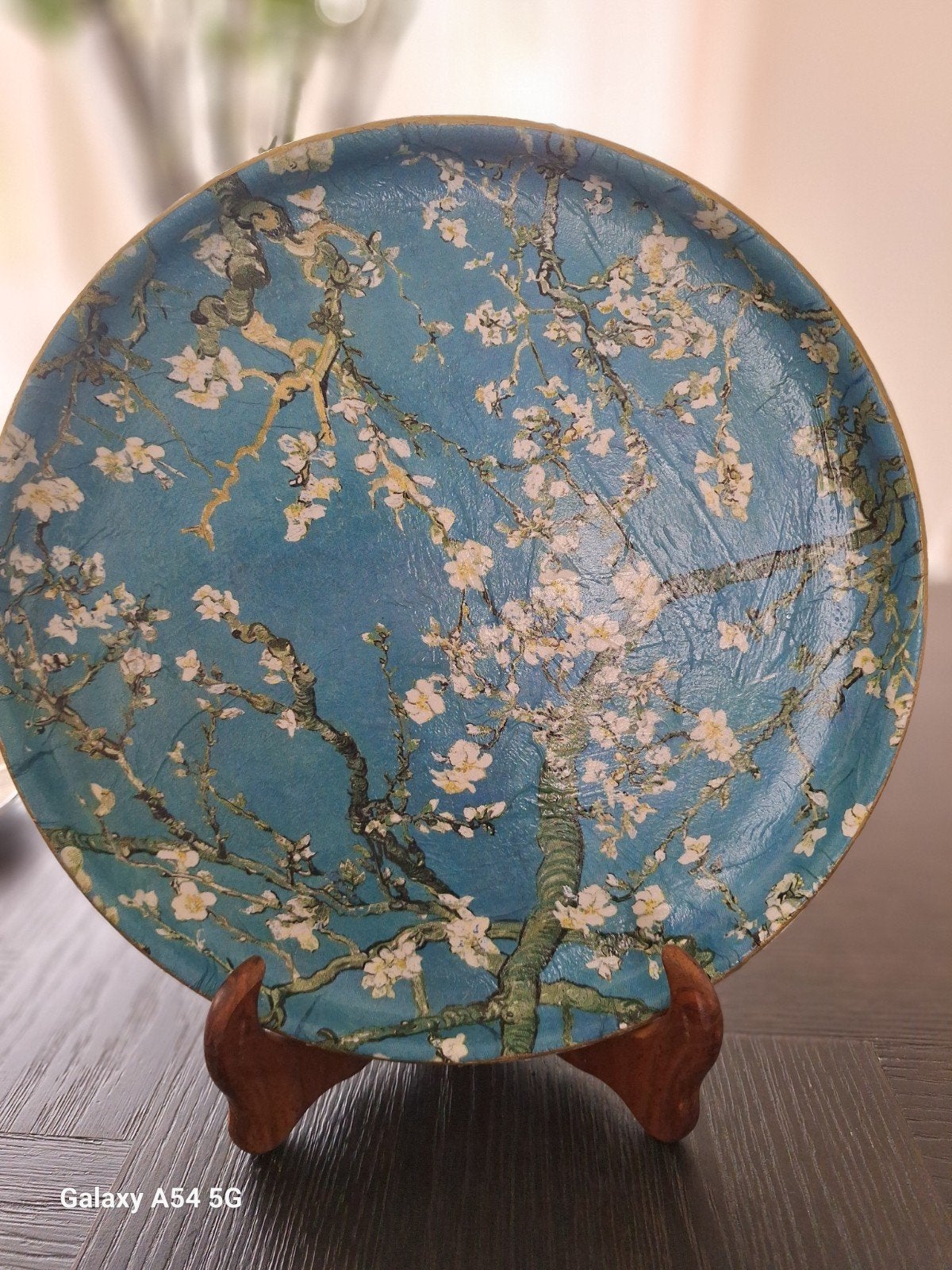 Rond decoratief wandbord - Zelfgemaakt, 27cm, Ophalen of Verzenden