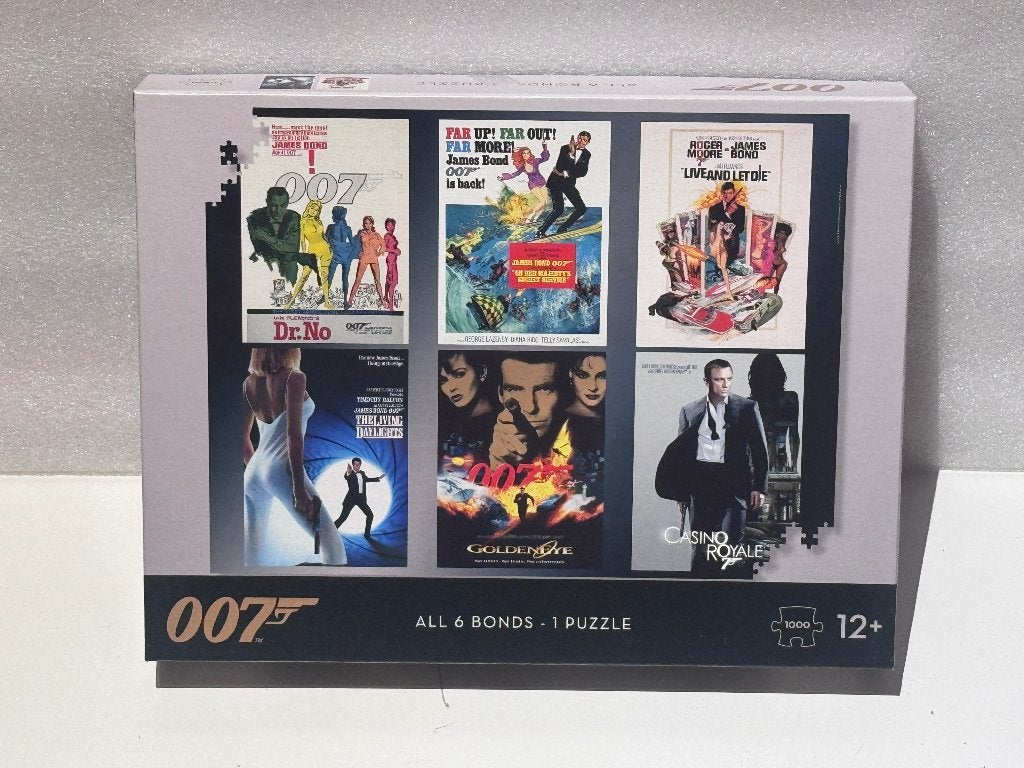 💃  007 / James Bond puzzel - 1000 stukken 🔫, Ophalen, 500 t/m 1500 stukjes, Gebruikt, Legpuzzel