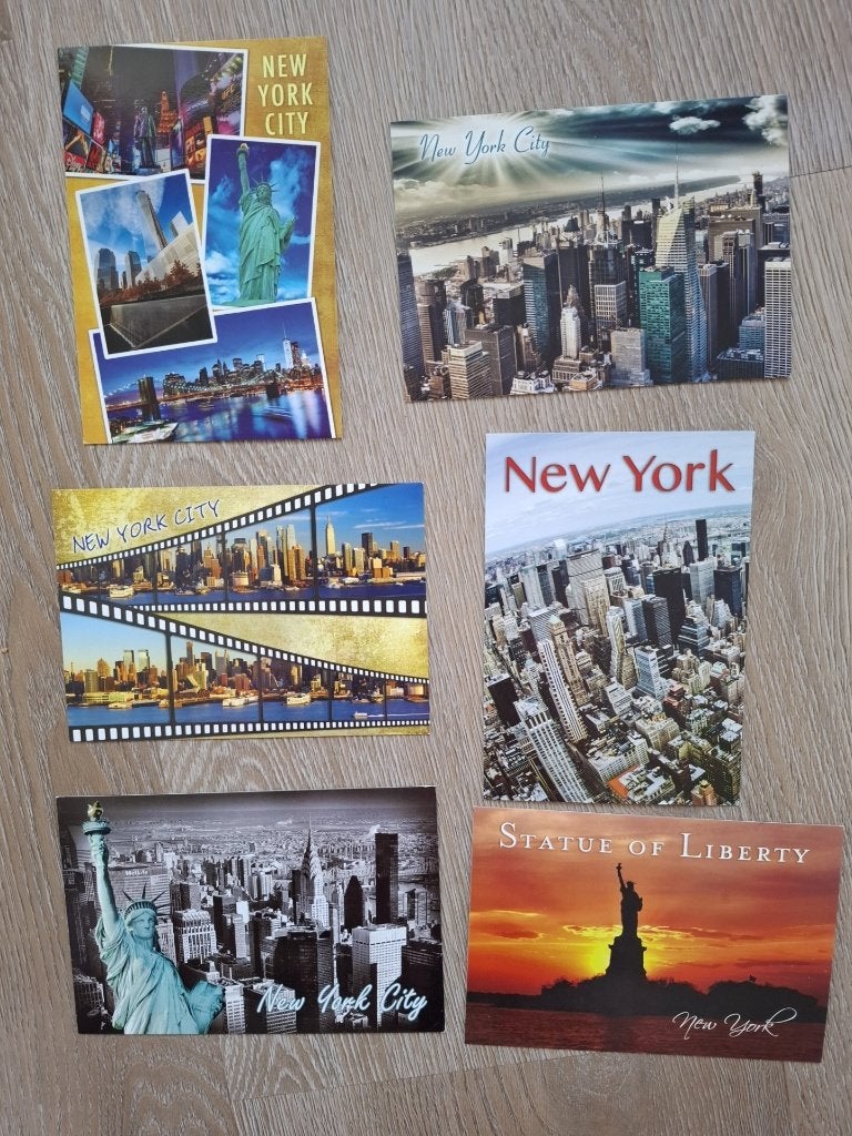 6 ansichtkaarten New York, Verzamelen, Ansichtkaarten | Buitenland, Ophalen of Verzenden, 1980 tot heden, Ongelopen, Buiten Europa