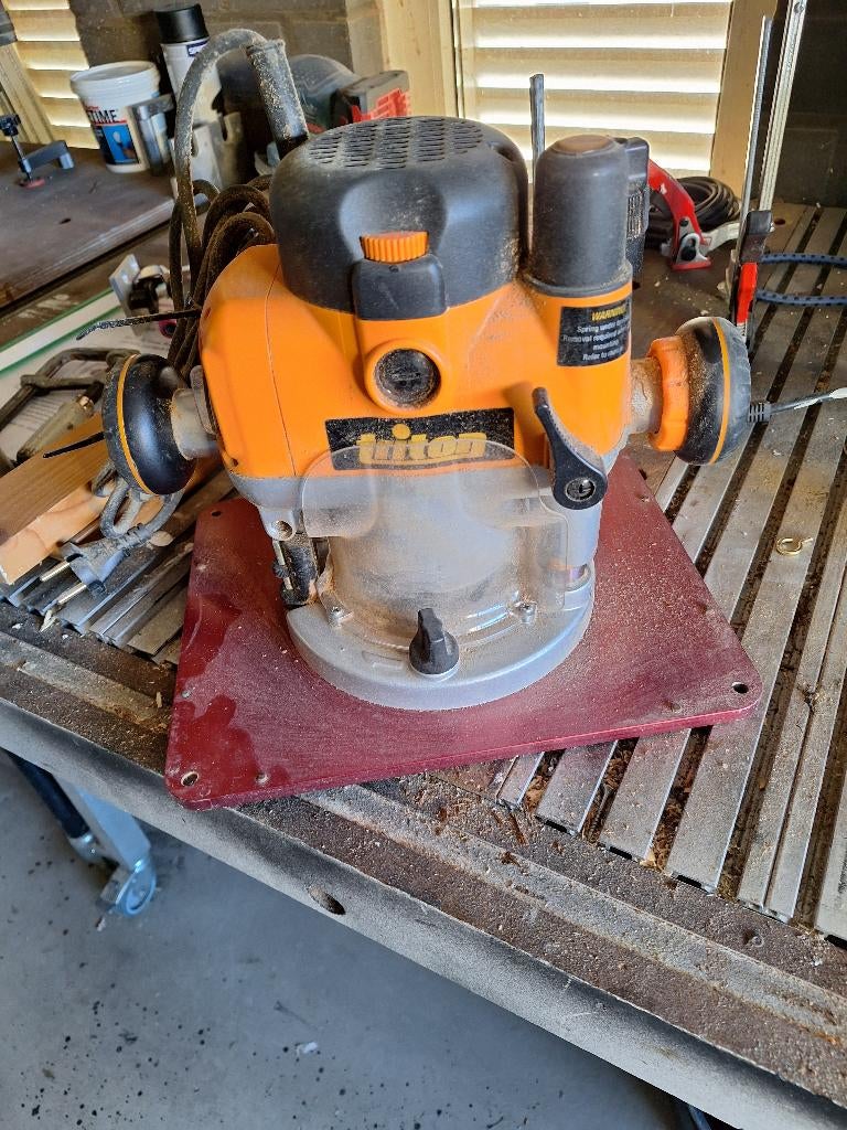 Marman freesplaat + freesmachine, Doe-het-zelf en Verbouw, Gereedschap | Freesmachines, Zo goed als nieuw, Bovenfrees, Elektrisch