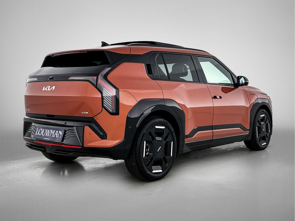Kia EV3 GT-PlusLine 81.4 kWh *VOORRAADVOORDEEL* Snel leverba, Auto's, Kia, Zwart, Adaptive Cruise Control, Nieuw, 204 pk