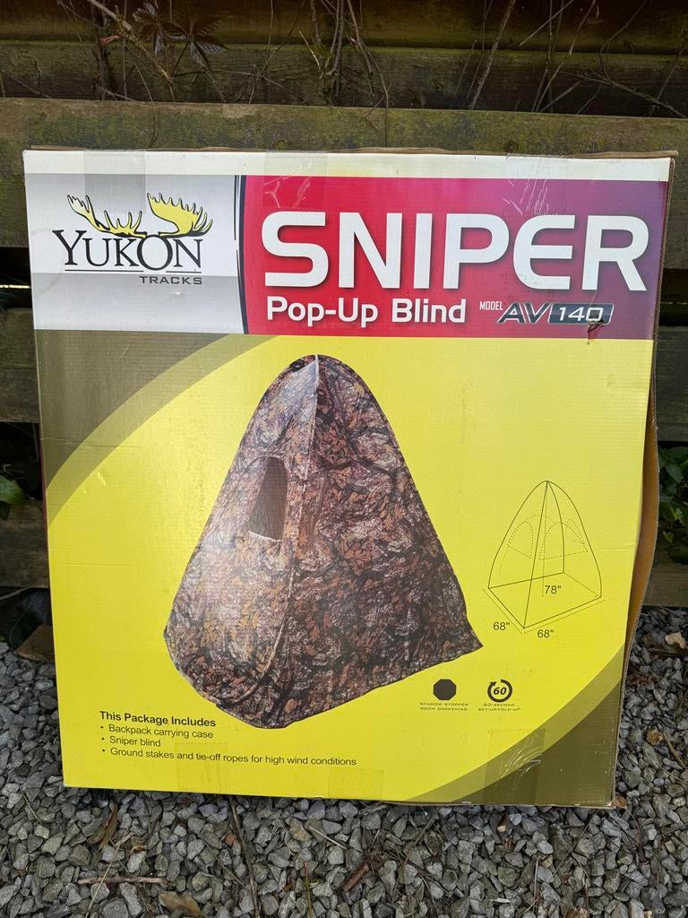 Camouflage tentje Yukon Tracks Sniper Pop-Up Blind AV140, Ophalen, Nieuw