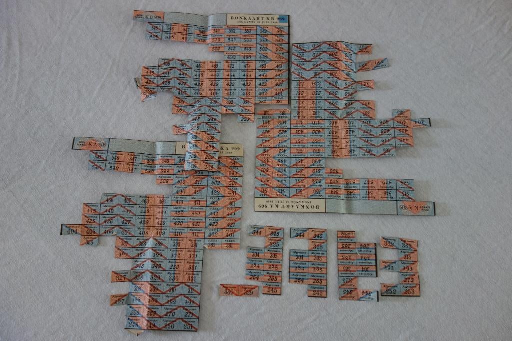 Distributiezegels no.1 div. 2e wereldoorlog, Verzamelen, Militaria | Tweede Wereldoorlog, Ophalen of Verzenden, Overige soorten
