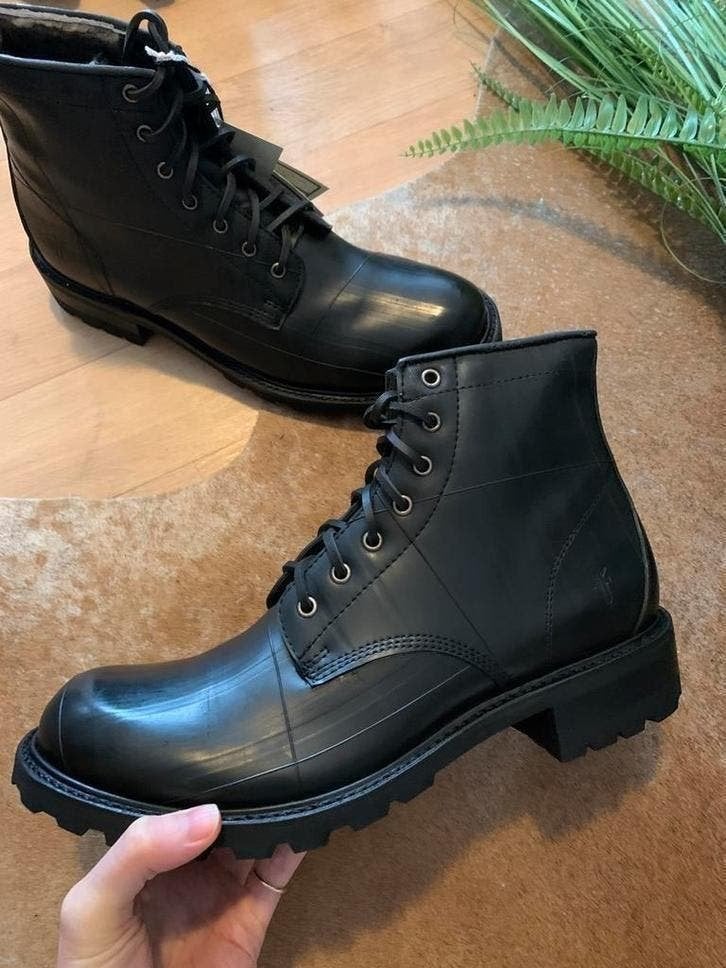 Frye veterlaarzen 43 44 western boots rubber gevoerd, -, Zwart, -, Boots