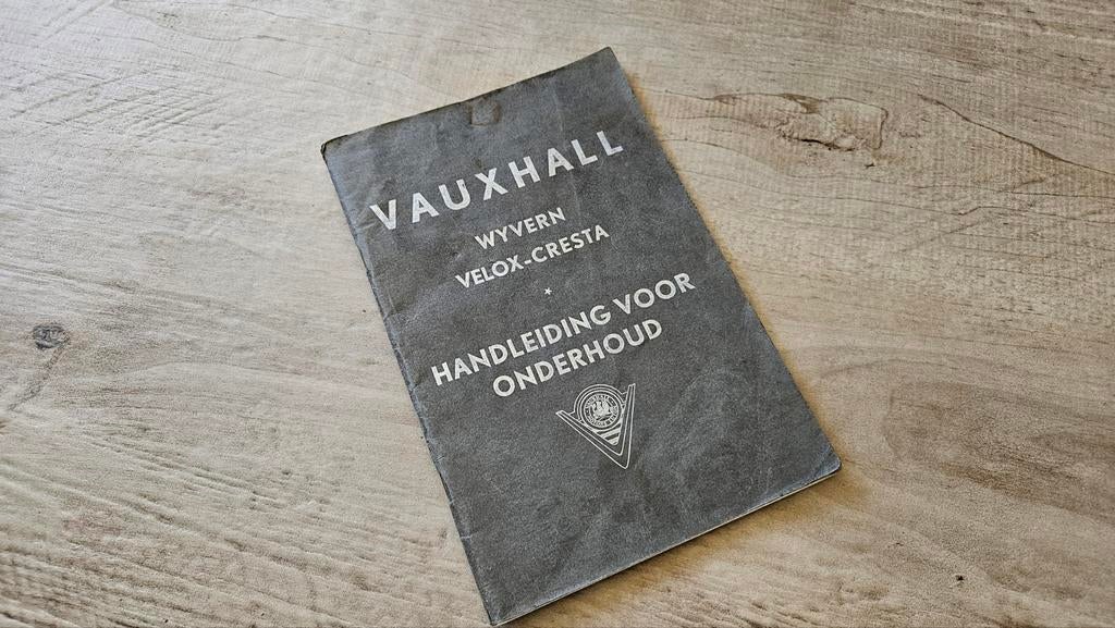 Vauxhall Wyvern Velox Cresta onderhoudsboekje 1954???, Ophalen of Verzenden, Gelezen, Overige merken