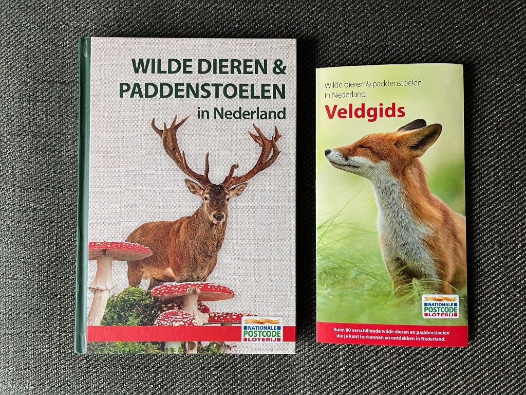 Wilde dieren & Paddenstoelen in Nederland + veldgids. (2025), Boeken, Ophalen of Verzenden, Zo goed als nieuw, Natuur algemeen
