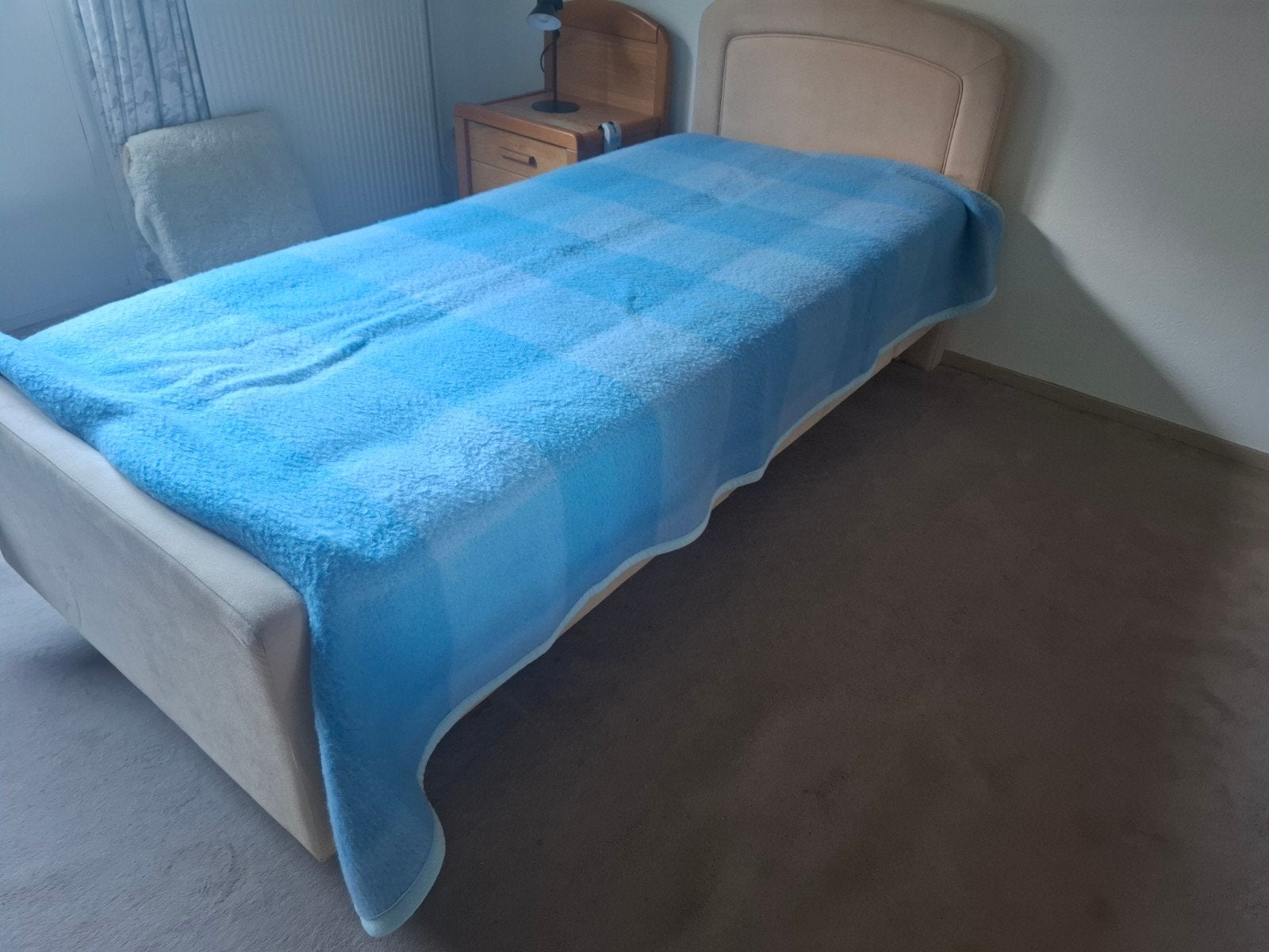 Eastborn Pulsar Eenpersoons Boxspring - Verstelbaar, 90 cm, Eenpersoons, Beige, Ophalen of Verzenden