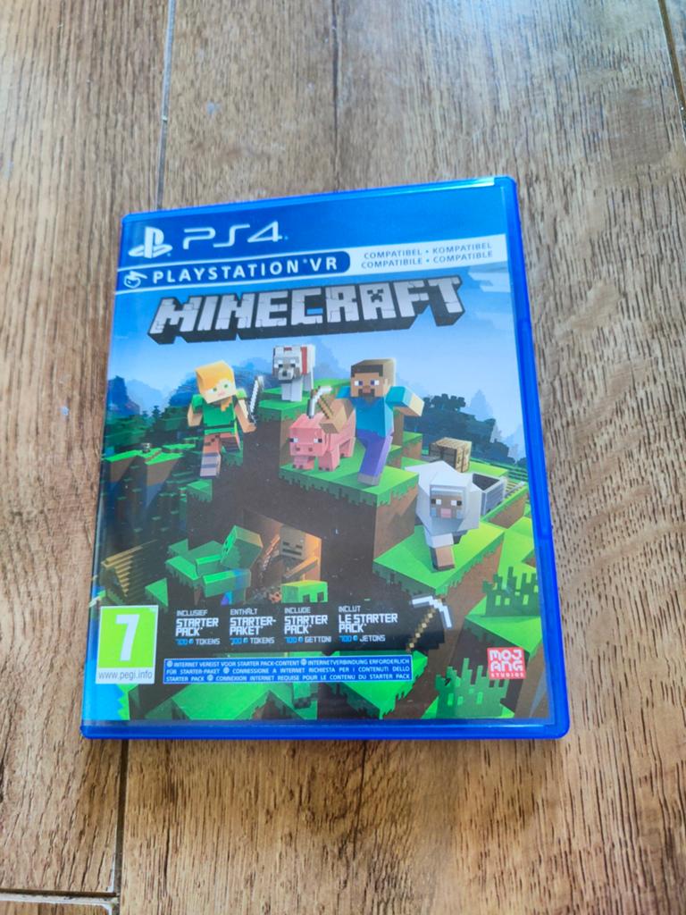 PS4 spel - Minecraft VR, Avontuur en Actie, 1 speler, Ophalen of Verzenden, Zo goed als nieuw