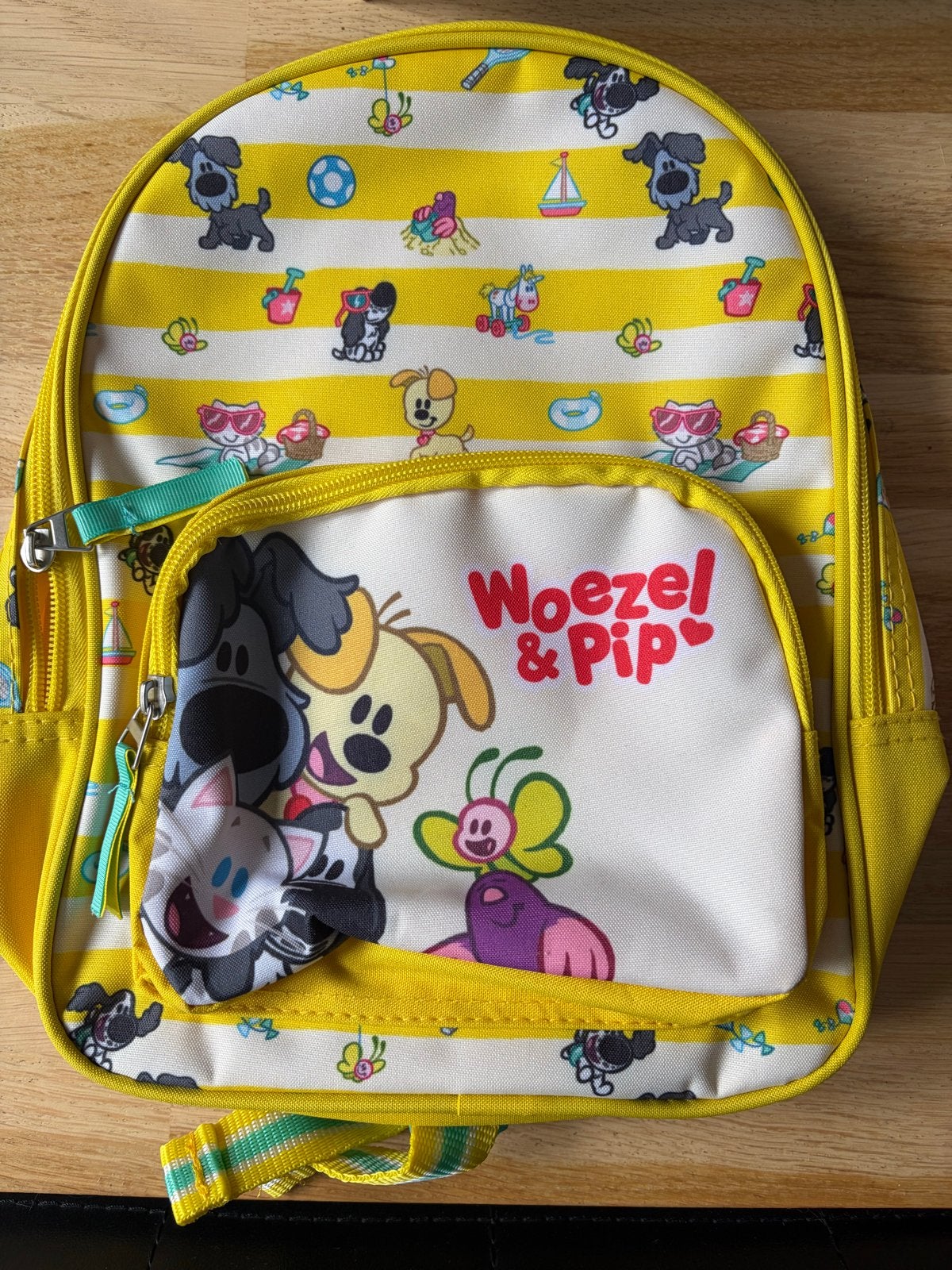 NIEUW: Woezel en Pip Schooltas Peuter Kleuter 30x23cm, Ophalen of Verzenden, Nieuw, Geel, Overige merken