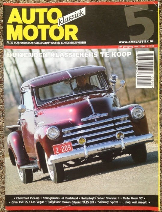 AMK: Citroen Traction 15 Six, Moto Guzzi V7, Chevy Pick-up, Ophalen of Verzenden, Zo goed als nieuw, Algemeen