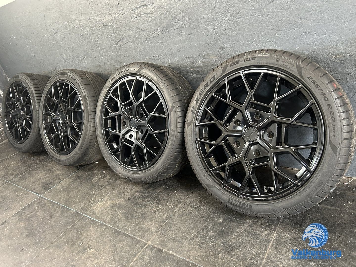 7mm! Ford Transit Custom Riviera RTX 20 inch zwarte velgen T, Auto-onderdelen, 255 mm, -, -, Banden en Velgen