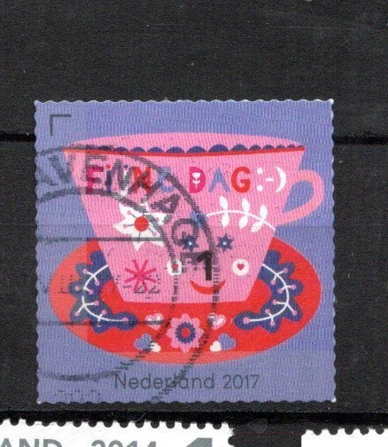 gestempelde zegel. Jaar 2017: fijne dag, Ophalen of Verzenden, Na 1940, Gestempeld