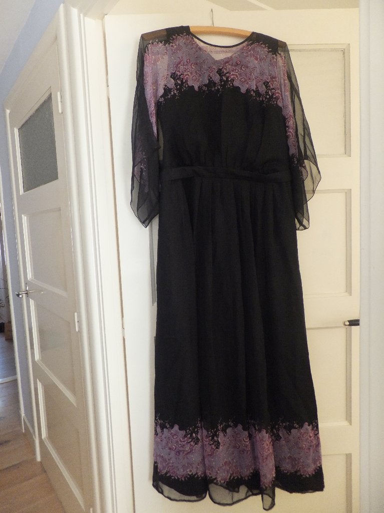gratis verzenden hippie ibiza maxi dress 70s vintage jurk 40, Ophalen of Verzenden, Nieuw, Maat 38/40 (M), Onder de knie