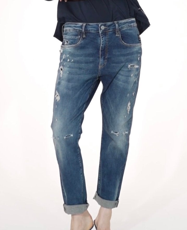 Jeans Elias Rumelis Leona, Ophalen of Verzenden, Zo goed als nieuw, Blauw, W33 - W34 (confectie 48/50)