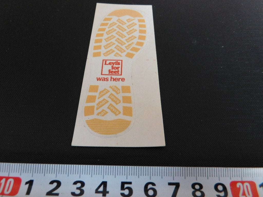 sticker LEVI'S for feet  was here *, Verzamelen, Ophalen, Zo goed als nieuw