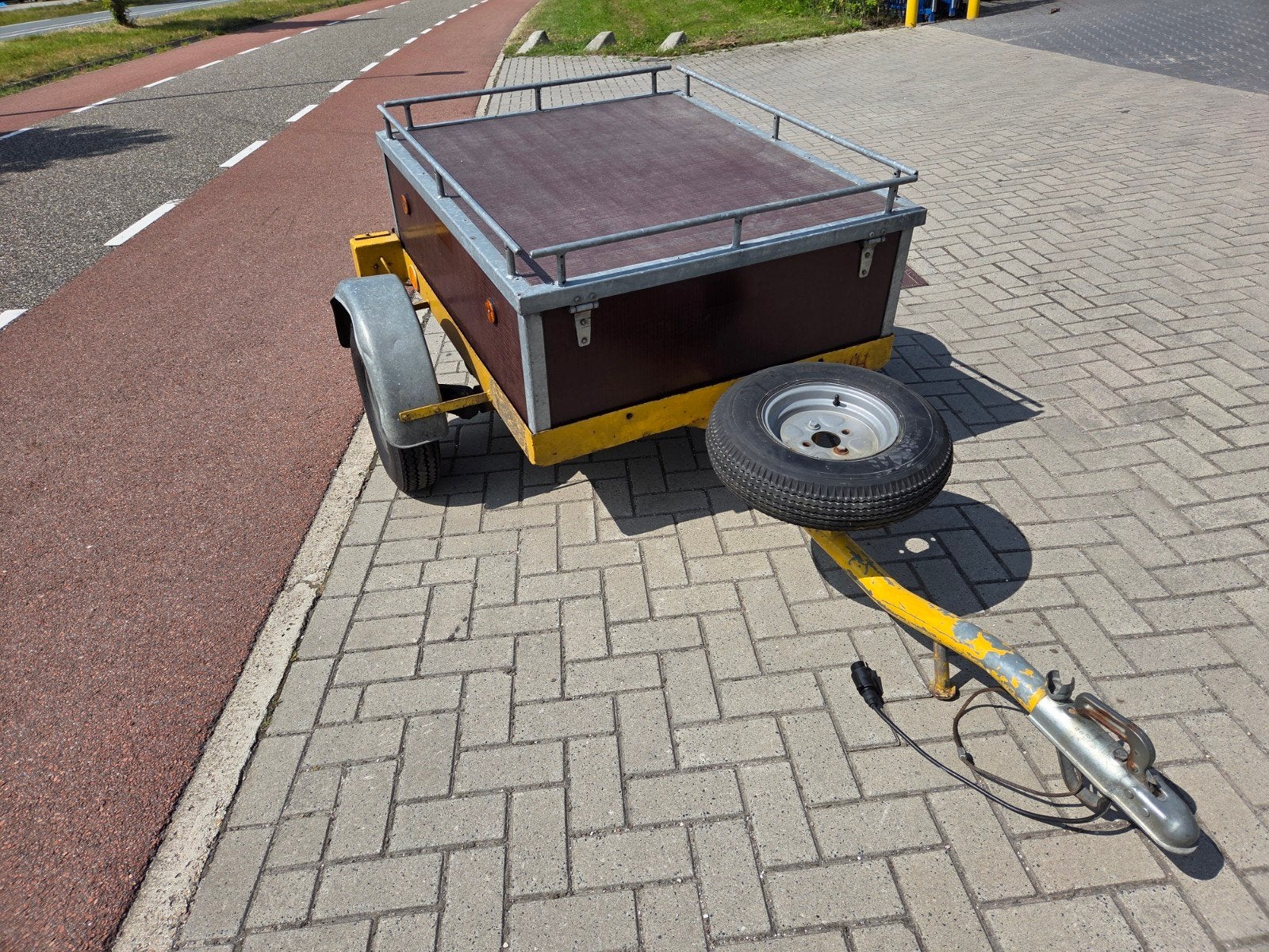 Compacte bagagewagen 100x122x40cm met imperiaal, Ophalen