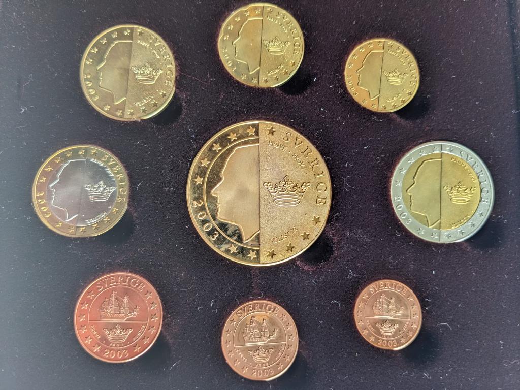 Zweden Euro Proefsets, Postzegels en Munten, Munten | Europa | Euromunten, Ophalen of Verzenden, Overige landen, Overige waardes