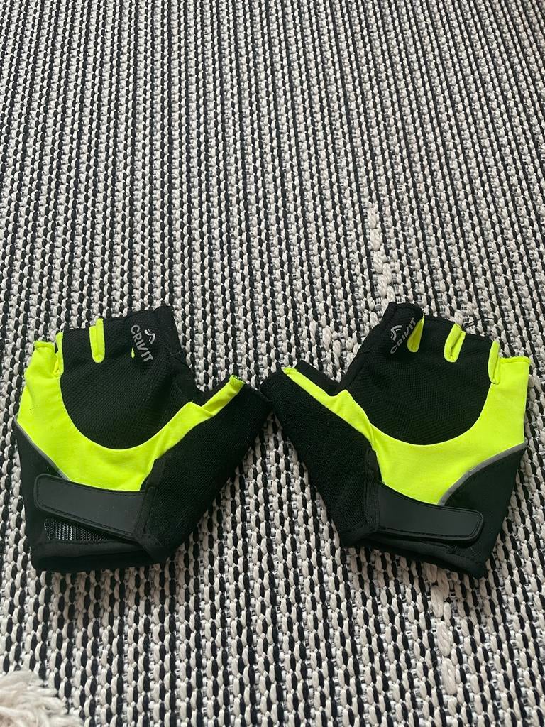 Crivit Fiets-/Sport Handschoenen - Zwart/Neon Geel, Overige maten, Ophalen of Verzenden, Zo goed als nieuw, Dames