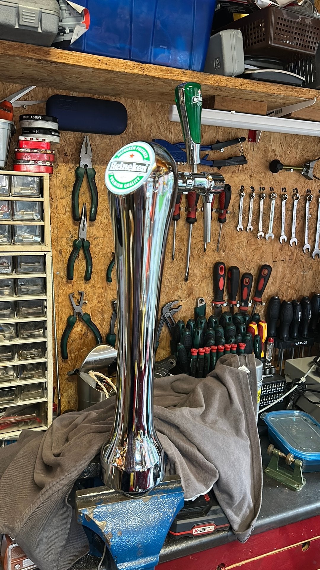 Heineken Tap Kraan met verlichting tapzuil Tap, Ophalen, Gebruikt