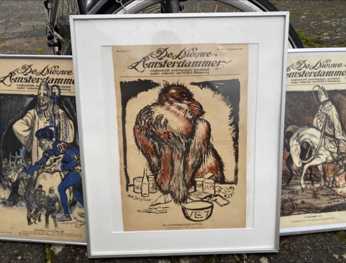 3 litho’s van Jan Sluyters, Nieuwe Amsterdammer, Ophalen