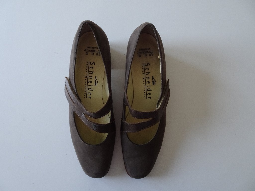 Schneider leren dames schoen bruin 39 C, Bruin, Ophalen of Verzenden, Zo goed als nieuw, Schneider