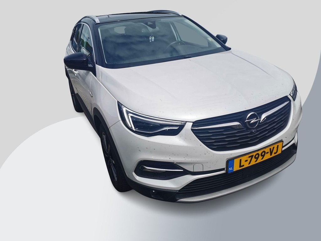Opel Grandland X 1.2 Turbo Ultimate | Automaat! | Distributi, Auto's, Opel, Gebruikt, 1199 cc, Wit, Leder