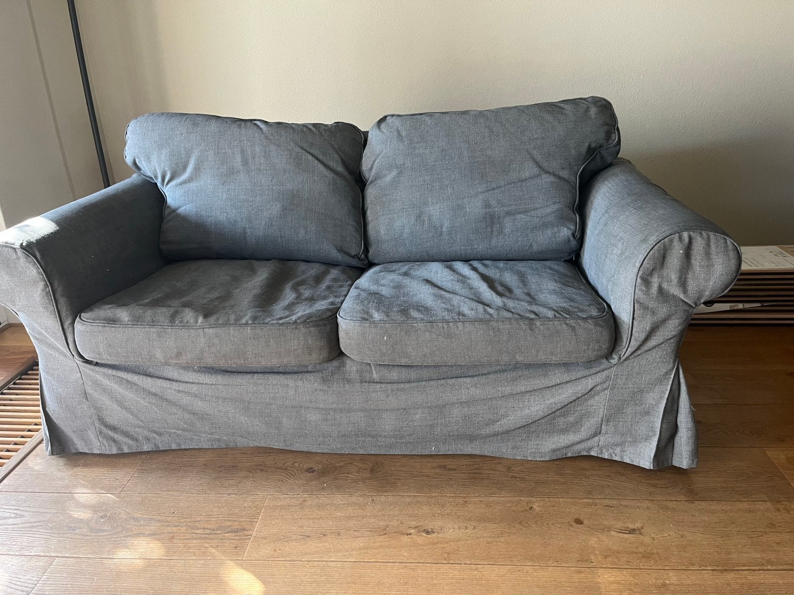 2 persoons bankstel, Ophalen, Gebruikt, Stof, 75 tot 100 cm