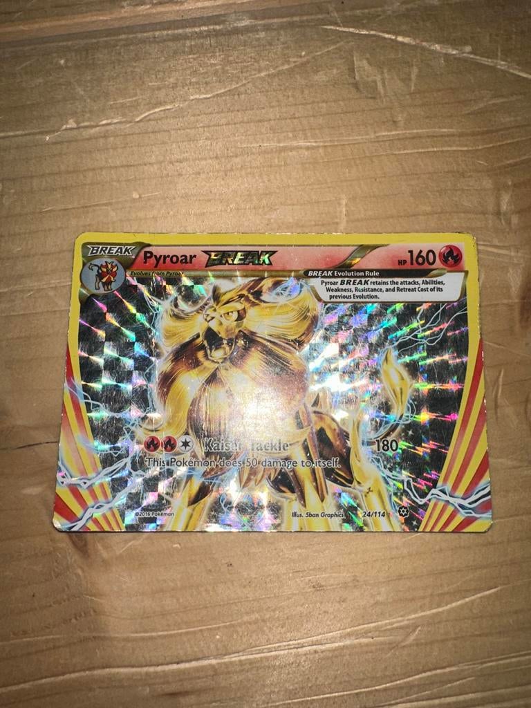 Pokémon Kaart: Pyroar BREAK (24/114) - XY BREAKpoint, Ophalen, Gebruikt, Losse kaart, Foil