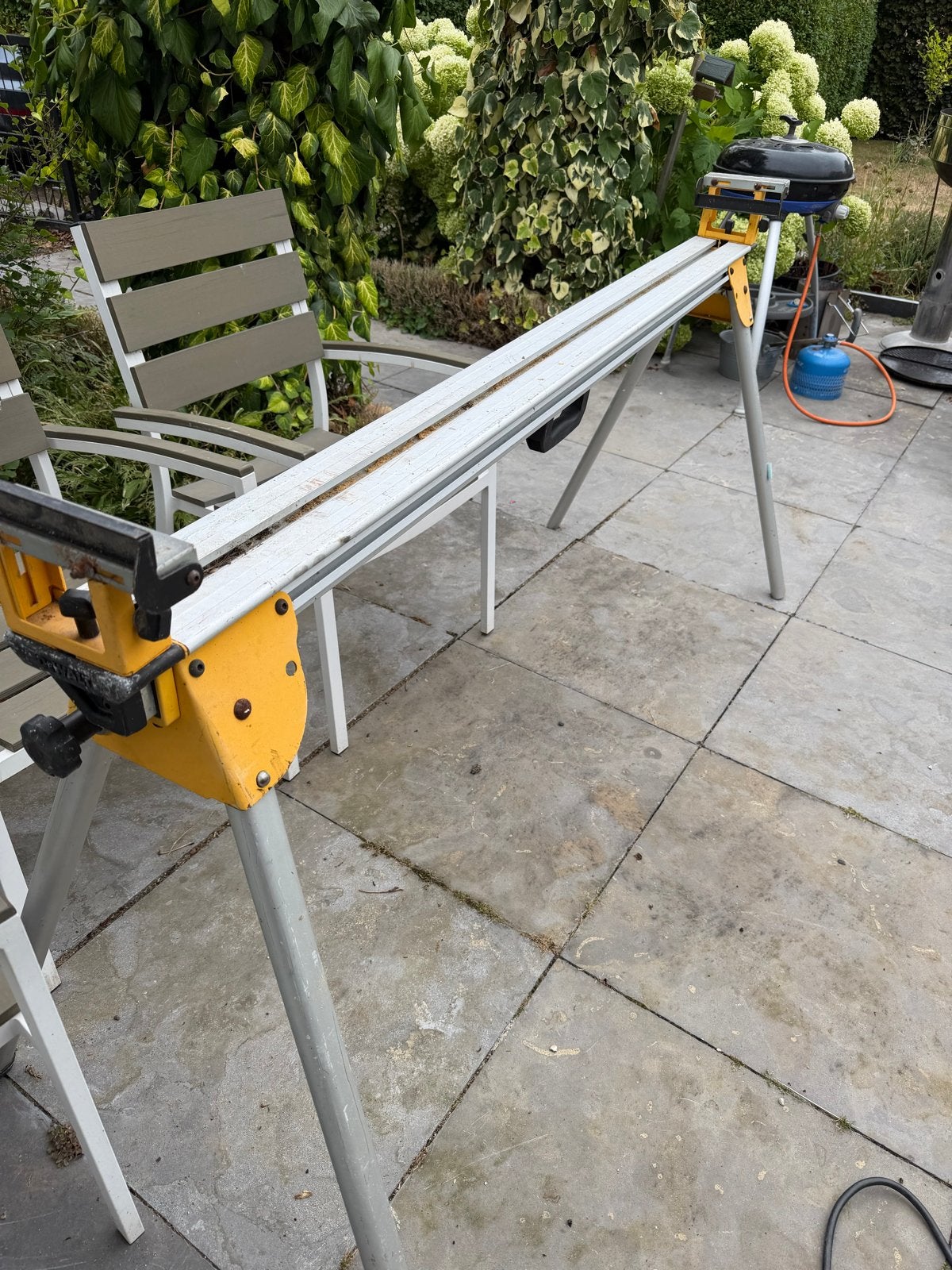DeWalt DW743 Flip-Over Zaagtafel met zaagschijven, Ophalen, Gebruikt, Cirkelzaag, 70 mm of meer