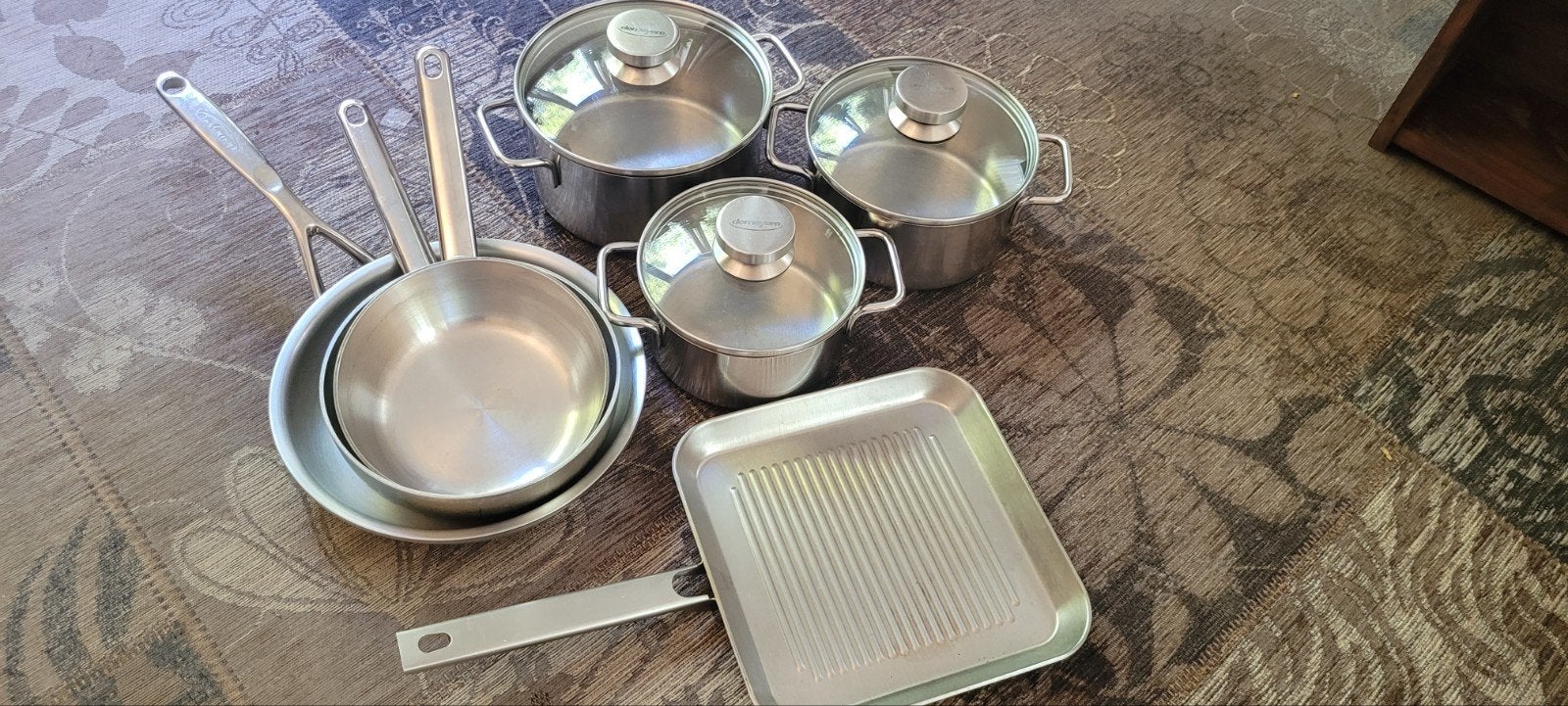 Demeyere Pannenset - Kookpannen, Koekenpannen, Grillpan, Ophalen, Demeyere, Gebruikt, Geschikt voor inductie