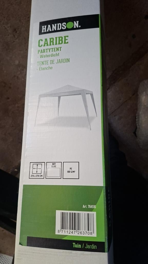 Partytent 1x gebruikt, Ophalen of Verzenden, Zo goed als nieuw, Minder dan 5 meter