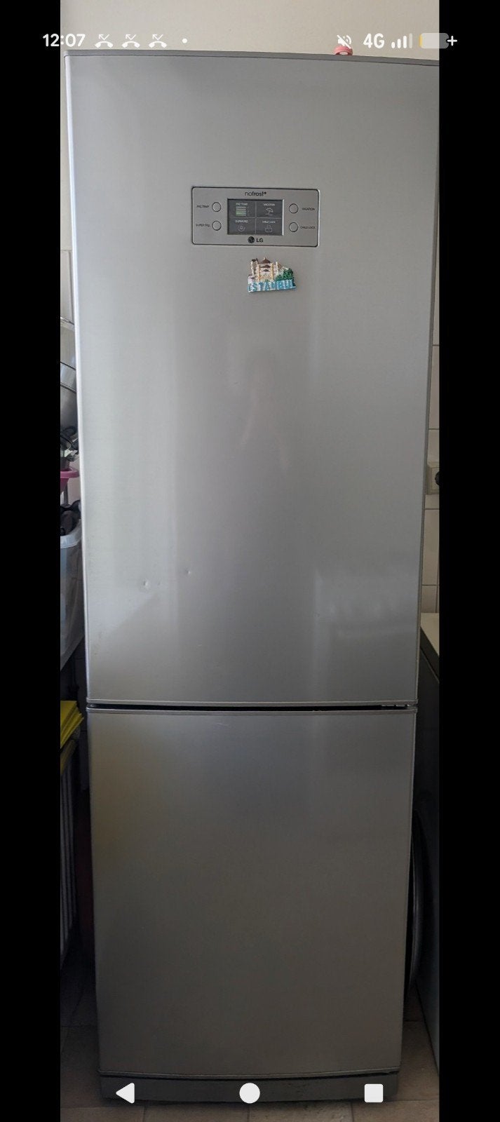 LG koelkast, Witgoed en Apparatuur, 200 liter of meer, Ophalen, Gebruikt, 160 cm of meer