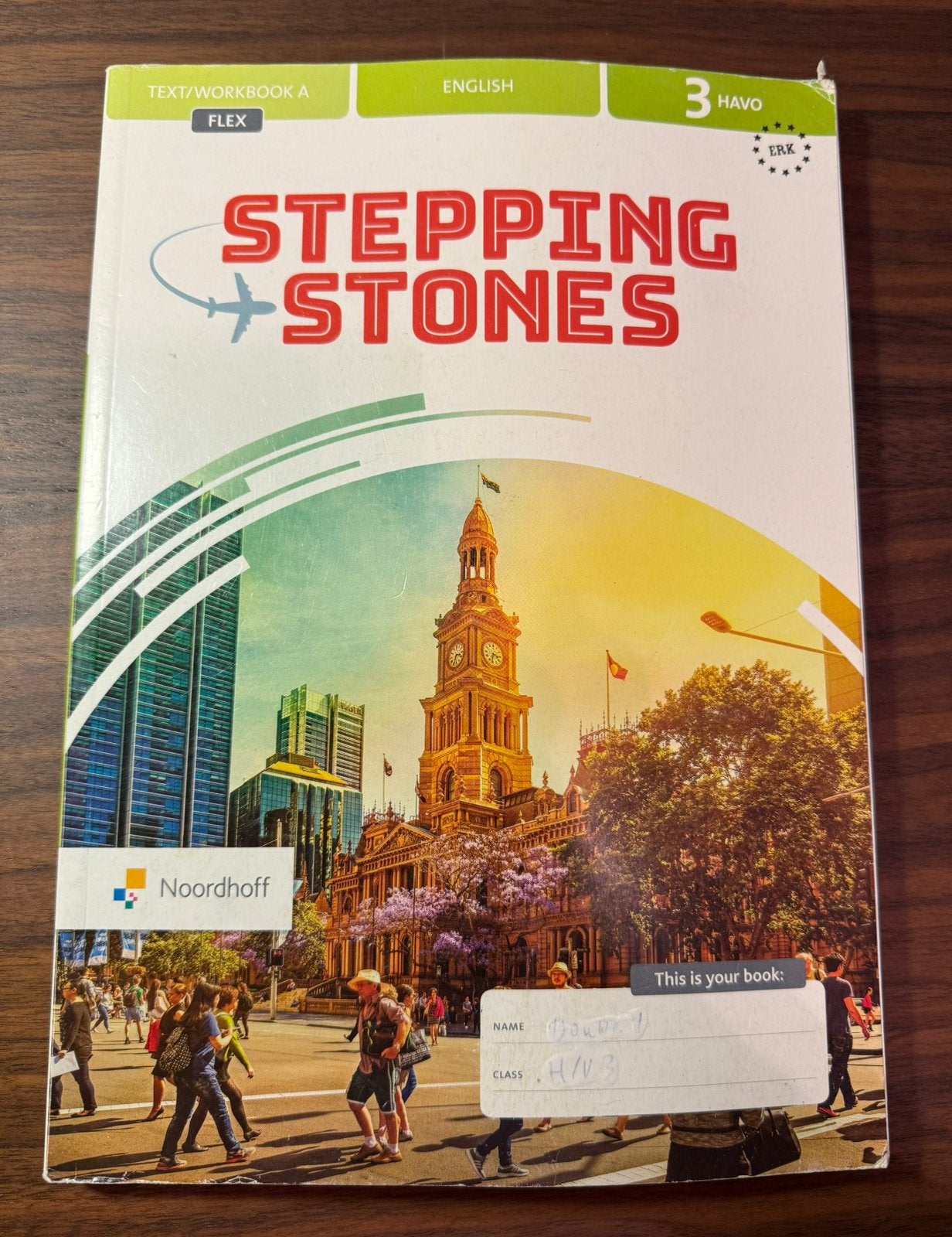 Stepping Stones 7e ed havo 3 FLEX text/workbook A + B, Ophalen of Verzenden, Zo goed als nieuw, HAVO, Engels