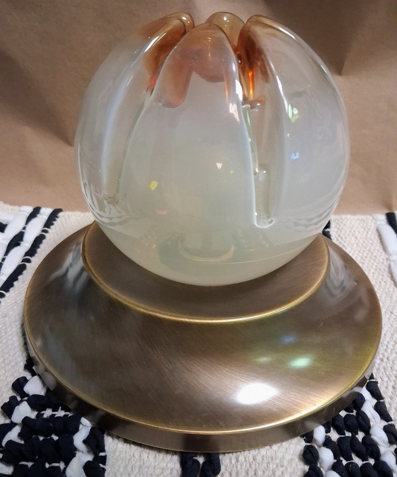 Vintage Murano Mazzega Tafellamp Jaren 60, Ophalen of Verzenden