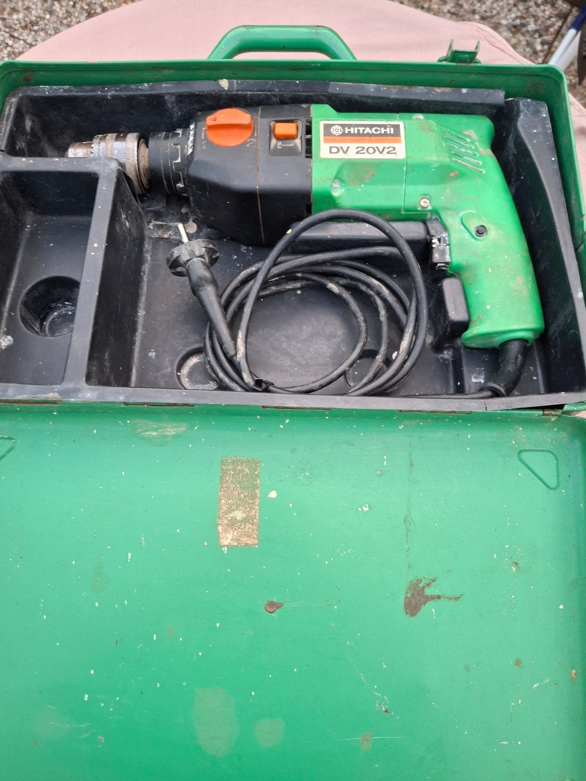 Hitachi DV 20V2 Boorhamer in koffer, Doe-het-zelf en Verbouw, Gereedschap | Boormachines, Ophalen, Boor- en/of Breekhamer, Variabele snelheid