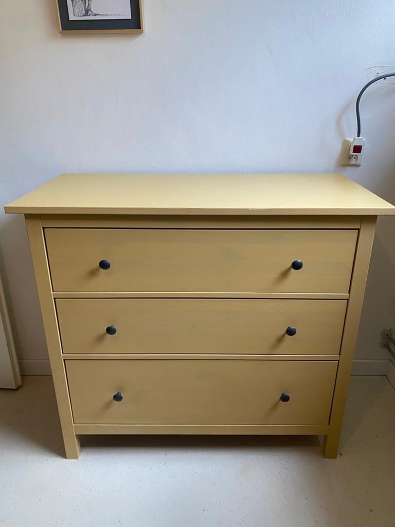 Hemnes ladekast of commode, ikea, Huis en Inrichting, Kasten | Ladekasten, Ophalen, Gebruikt, 50 tot 100 cm, 3 of 4 laden