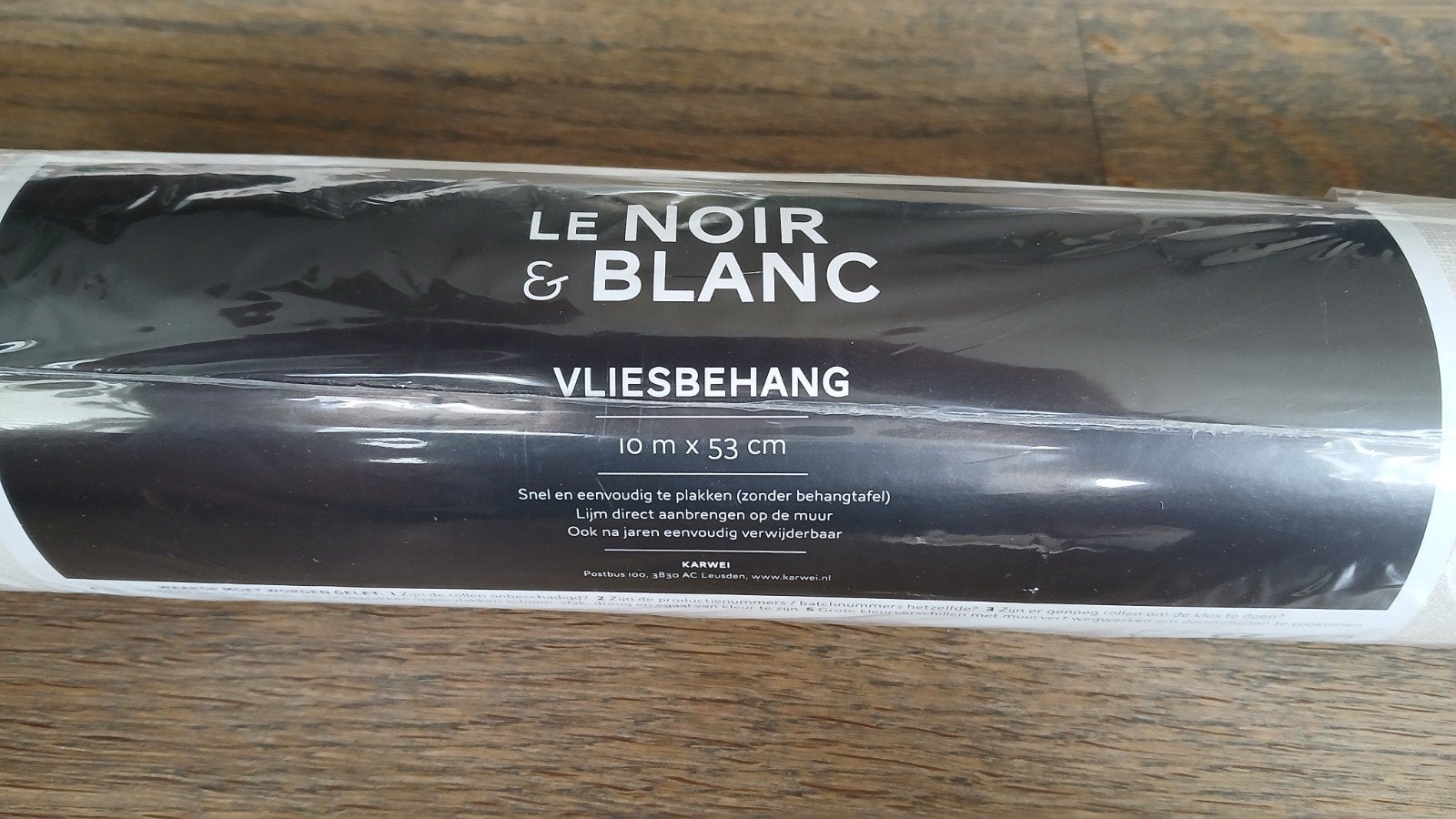 Le Noir & Blanc Vliesbehang - Uni Zand Gebroken Wit, Huis en Inrichting, Modern, Ophalen of Verzenden, Beige, Vliesbehang