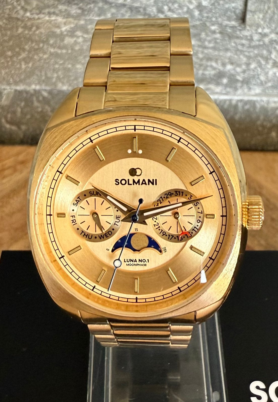 SOLMANI LUNA LIMITED EDITION Nr.0136 TWV699€! 💯%NIEUW!, Ophalen of Verzenden, Nieuw, Staal, Overige merken