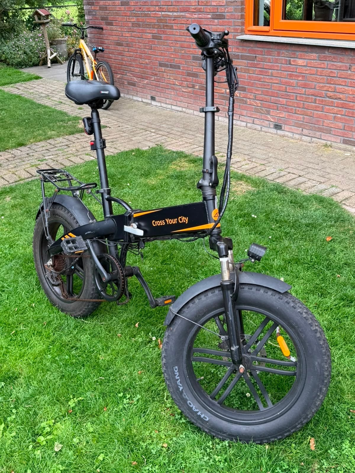 Opvouwbare elektrische fatbike - Cross Your City A20F, Zo goed als nieuw, Minder dan 47 cm, 30 tot 50 km per accu, Ophalen