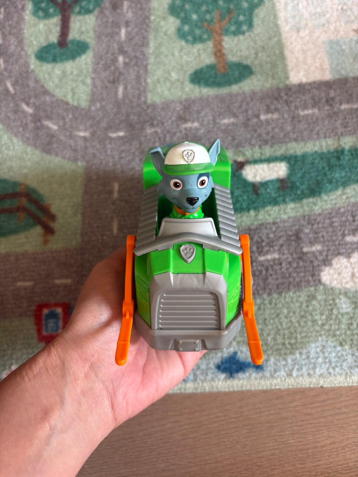 Paw Patrol voertuig met Rocky, Ophalen, Zo goed als nieuw