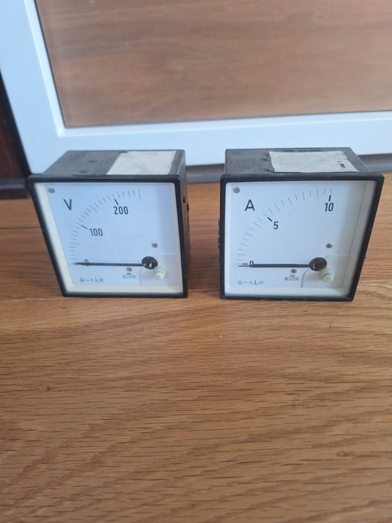 Elima  Ampere en voltmeter, Ophalen of Verzenden